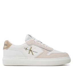 

Снікерcи Calvin Klein Jeans Casual Cupsole Irregular Lines YM0YM00606 White/Ancient White 0LA, Білий