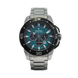 Festina Zegarek Festina Chrono Bike 20641/3 Srebrny