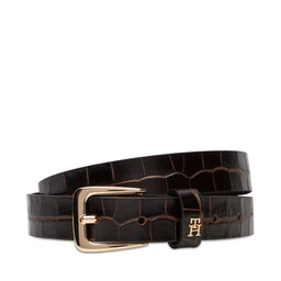 Tommy Hilfiger Дамски колан Tommy Hilfiger Th Libre 2.5 Croc AW0AW17975 Кафяв