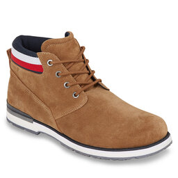 Tommy Hilfiger Outdoorová obuv Tommy Hilfiger Core Hilfiger Suede Boot FM0FM04800 Desert Khaki GWJ