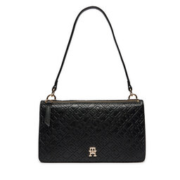 Tommy Hilfiger Bolso Tommy Hilfiger Th Refined Shoulder Bag Mono AW0AW15975 Negro