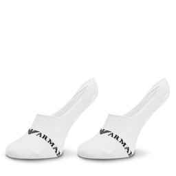 Emporio Armani Set di 3 paia di pedulini da uomo Emporio Armani 306227 4R254 16510 Bianco