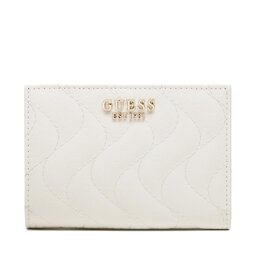 Guess Голям дамски портфейл Guess Sasky (GG) Slg SWGG86 92670 WHI