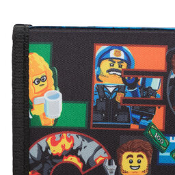 

Пенал LEGO Pencil Case With Content 20085-2205 Lego City/Police Adventure, Чорний