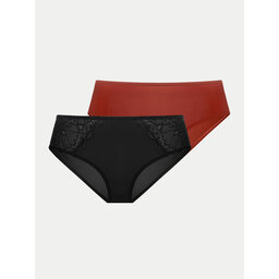 Dorina Dorina 2er-Set klassische Damenslips Lorena FXHI0001LA087 Bunt