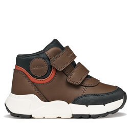 Geox Schnürschuhe Geox B Flexyper Mini Boy B666GA 0MEBC C6R6B S Dunkelbraun