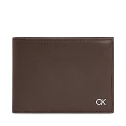 Calvin Klein Portafoglio grande da uomo Calvin Klein Metal Ck K50K511689 Nero