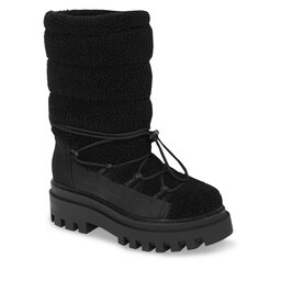 Calvin Klein Jeans Śniegowce Calvin Klein Jeans Flatform Snow Boot Sherpa Wn YW0YW01195 Triple Black 0GT