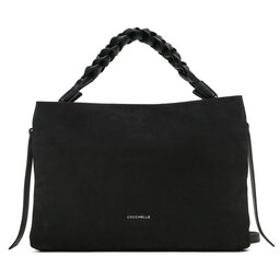 Coccinelle Handtasche Coccinelle P6P Boheme Suede Bimaterial E1 P6P 19 02 01 Grai Noir/Noir 001