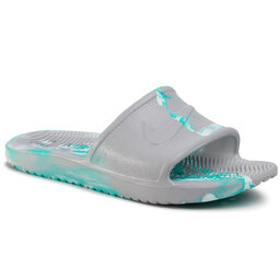 Nike Pantoletten Nike Kawa Shower Marble BQ9066 001 Wolf Grey/Teal Tint/Hyper Jade
