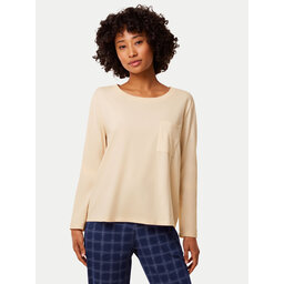 Triumph Triumph Μπλούζα πιτζάμας 10221070 Μπεζ Regular Fit