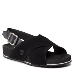 Timberland Szandál Timberland Malibu Waves Basic X Trap TB0A41KQ0151 Black Suede