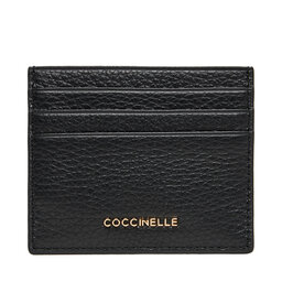 Coccinelle Etui na karty kredytowe Coccinelle MW5 Metallic Soft E2 MW5 12 95 01 Czarny