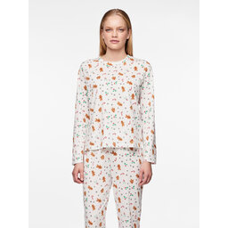 Pieces Pieces Pyjama 17147221 Weiß Regular Fit