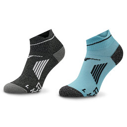 Mizuno 2 pares de calcetines altos unisex Mizuno Act Train J2GX1055 Black/Milky Blue