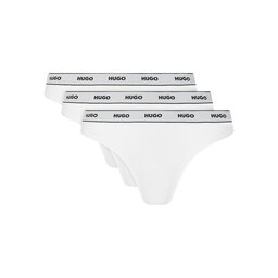 HUGO HUGO Набір з 3 пар класичних трусів Triplet Brief Stripe 50480157 Білий