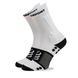 Compressport Visoke unisex čarape Compressport Pro Racing V4.0 Trail XU00048B White/Black