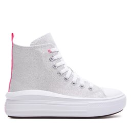 Converse Tygskor Converse Chuck Taylor All Star Move Platform Sparkle A06332C White/Oops Pink/White