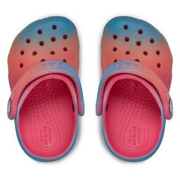

Шльопанці Crocs Crocs Classic Color Dip Clog T 209043 Hyper Pink/Multi 6WA, Рожевий