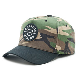 Brixton Czapka z daszkiem Brixton Crest 11001 Camo Sirplis/Black
