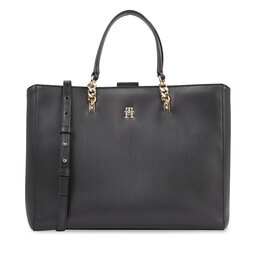 Tommy Hilfiger Soma Tommy Hilfiger Th Refined Workbag AW0AW15976 Melns