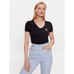 Guess Guess T-Shirt W2YI45 J1314 Μαύρο Slim Fit