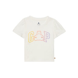 Gap Gap Marškinėliai 736117-01 Balta Regular Fit