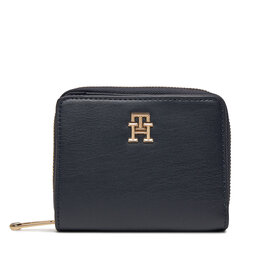 Tommy Hilfiger Portefeuille femme petit format Tommy Hilfiger Iconic Tommy Med Za AW0AW15748 Space Blue DW6