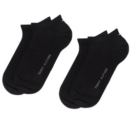 Tommy Hilfiger 2 pares de calcetines cortos para hombre Tommy Hilfiger 342023001 Black 200