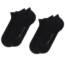 Tommy Hilfiger Комплект 2 чифта къси чорапи мъжки Tommy Hilfiger 342023001 Black 200