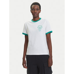 adidas adidas Marškinėliai Retro Tennis JY0276 Balta Regular Fit