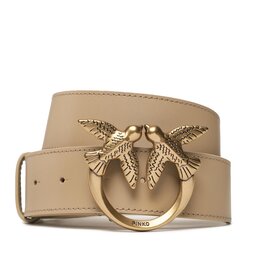 Pinko Damengürtel Pinko Love Berry H4 Belt PE 23 PLT01 100120 A0F1 Light Beig D28Q