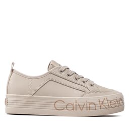 

Снікерcи Calvin Klein Jeans Vulc Flatf Low Wrap Around Logo YW0YW01025 Eggshell ACF, Бежевий