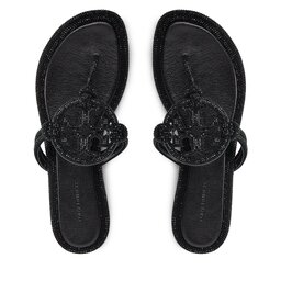 Tory Burch Šlepetės per pirštą Tory Burch Miller 152177 Juoda