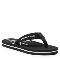 Calvin Klein Jeans Japonke Calvin Klein Jeans Logo Print Flip Flop V3B8-80155-0058 M Black 999