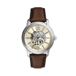 Fossil Orologio Fossil Heritage Automatic Skeleton ME3264 Marrone