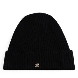 Tommy Hilfiger Шапка Tommy Hilfiger Th Cashmere AW0AW17772 Черен