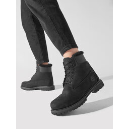Timberland Schnürstiefeletten Timberland 6In Premium Shearling TB0A1U7S0011 Schwarz