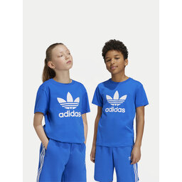 adidas adidas Majica adicolor Trefoil IY7425 Modra Regular Fit