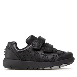 

Снікерcи Clarks Rex Stride T 261614396 Black Leather, Чорний