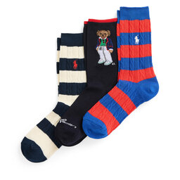 Polo Ralph Lauren Dámské klasické ponožky Polo Ralph Lauren Br Gift Box 455942344001 Grey