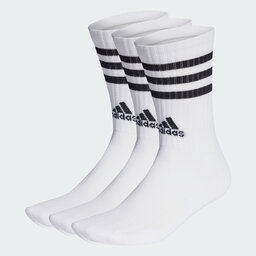 adidas Șosete Înalte Unisex adidas 3-Stripes Cushioned Crew Socks 3 Pairs HT3458 white/black