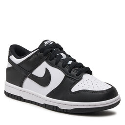 

Взуття Nike Dunk Low (GS) CW1590 100 White/Black/White, Чорний