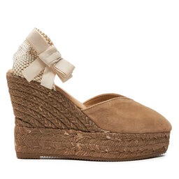 Manebi Alpargatas Manebi Hamptons Heart-Shaped Wedge Espadrilles W 1.6 WH Beis