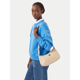Tommy Jeans Handtasche Tommy Jeans Tjw Daily Elevated Shoulder Bag AW0AW19041 Hellbeige