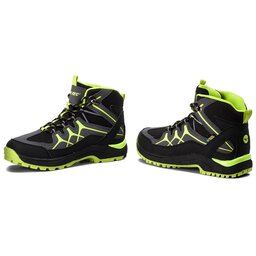 

Трекінгові черевики Hi-Tec Miko Mid Wp Teen AVSAW17-HT-01 Black/Dark Grey/Lime, Чорний