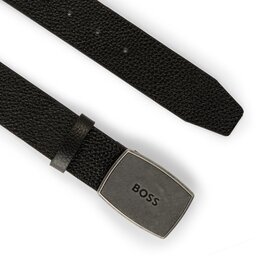 

Чоловічий ремінь Boss 50491866 Black 001, Чорний