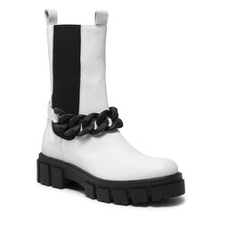 R.Polański Klassische Stiefeletten R.Polański 1389 Biało/Czarny