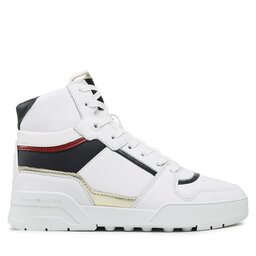 

Снікерcи Tommy Hilfiger High Th Basket Sneaker FW0FW07023 White/Rwb 0K9, Білий