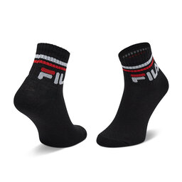 

Набір 3 пар високих дитячих шкарпеток Fila Calza Quarter F8338 Black 200, Чорний